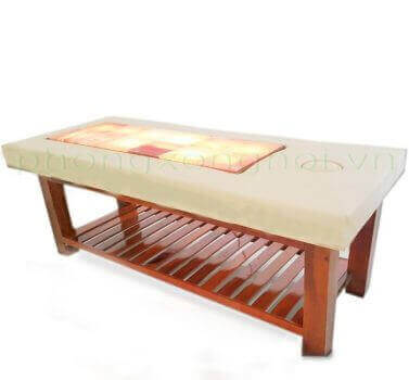 Giường Massage chân gỗ đá muối - Ảnh 8