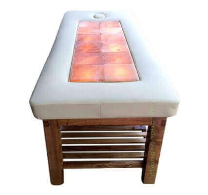 Giường Massage chân gỗ đá muối - Ảnh 6