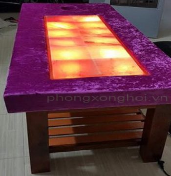 Giường Massage chân gỗ đá muối - Ảnh 5
