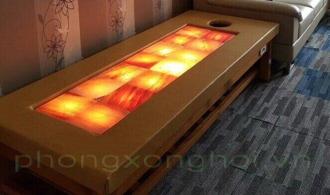 Giường Massage chân gỗ đá muối - Ảnh 3