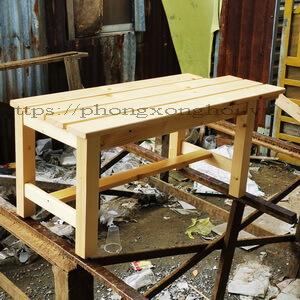 Ghế gỗ thông ngồi xông hơi dài 1,2 m rộng 31cm - Ảnh 4