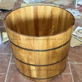 BỒN TẮM GỖ PƠMU TRÒN