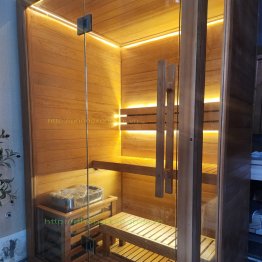 Phòng Sauna Gỗ HEMLOCK 1m2x1m4x2m1